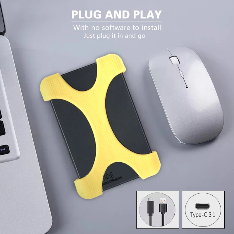 2TB 1TB Super External Hard Drive Disk Type-c3.1 HDD Storage For PC, Mac,Tablet, XBOX ,PS5, PS4,TV  HD  External disk