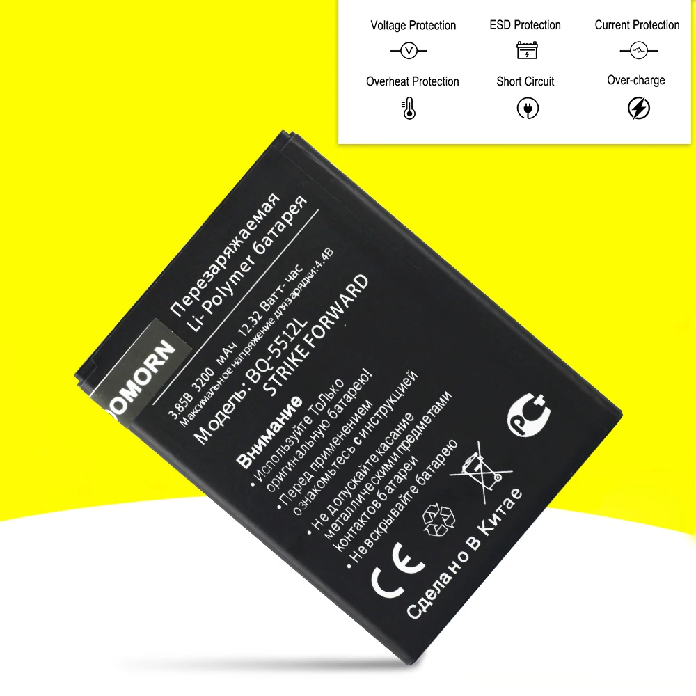 100% NEW Original 3200mAh For BQ BQ-5512L STRIKE FORWARD In Stock High Quality Battery