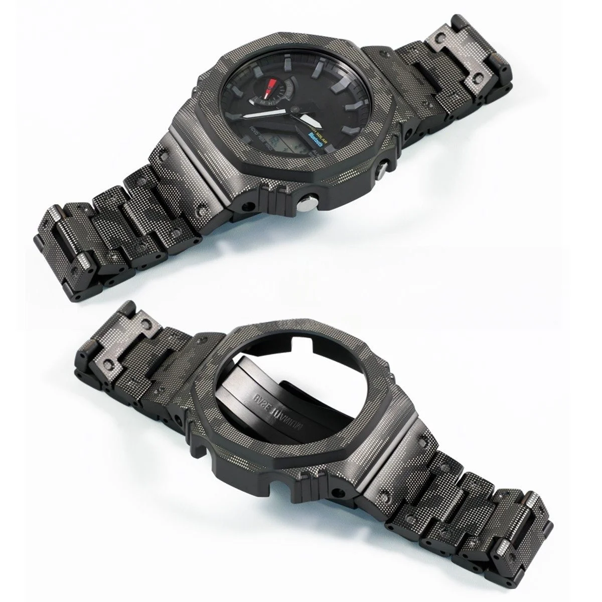 

Легкий титановый комплект для модификации часов Casio GA-2100, GA-2110, GA-B2100, полный набор: корпус и ремешок с кольцами-шкалами на безеле, предварительно собран.