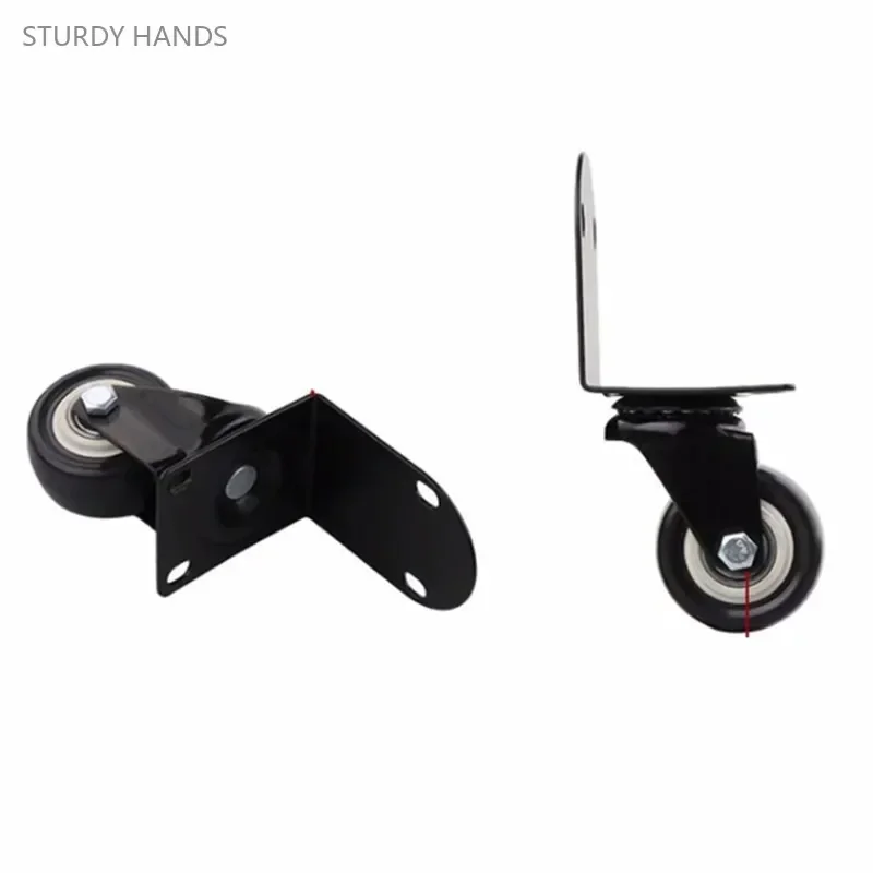 2pcs Furniture Caster Wheel Nightstand Universal Roller Slider Directional Pulley Silent Steering Moving Sliding Casters Wheel