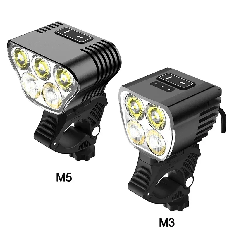 3000/5000 Lumen Cycling Front Light Waterproof Bicycle Headlight High Beam Low Beam Aluminum Bicycle Lights MTB Bike Front Lamp