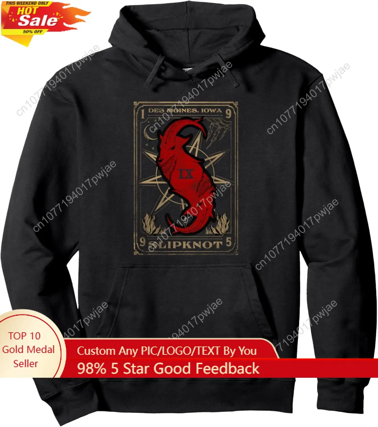 

Slipknot Tarot Card Pullover Hoodie