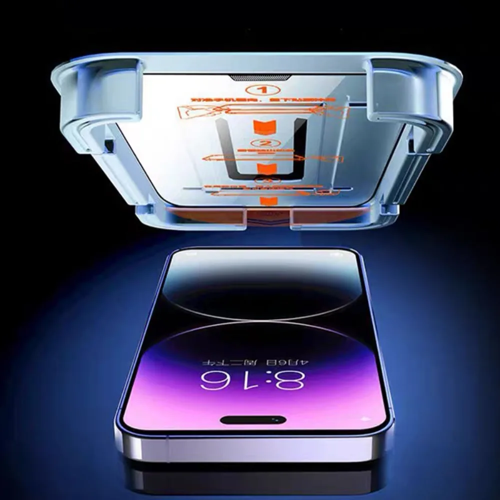 1-3pack for IPhone 17 16 Pro Max 16Plus 17Air Easy Installation Anti-spy/HD Clear Tempered Glass Screen Protector One-Click Film