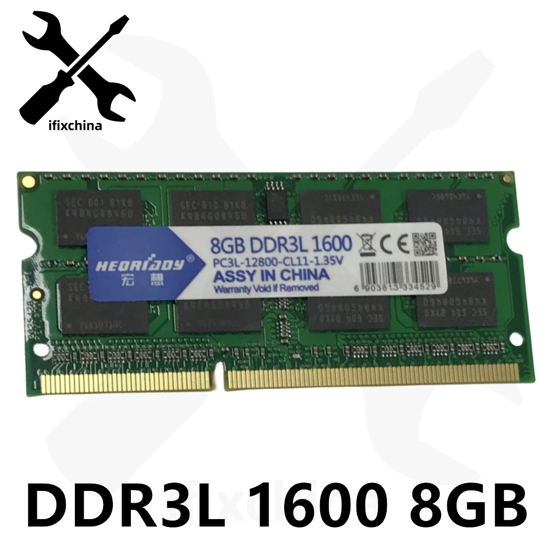 ifixchina RAM 4GB 8GB 1333 1600 DDR3L Memory Ram Memoria sdram Laptop Notebook for Macbook Pro A1278 A1286 A1181 A1342 Memory