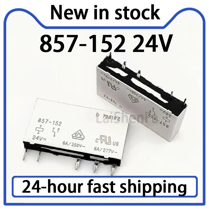 1PCS 857-152 24V Relay 5-pin 6A Stock