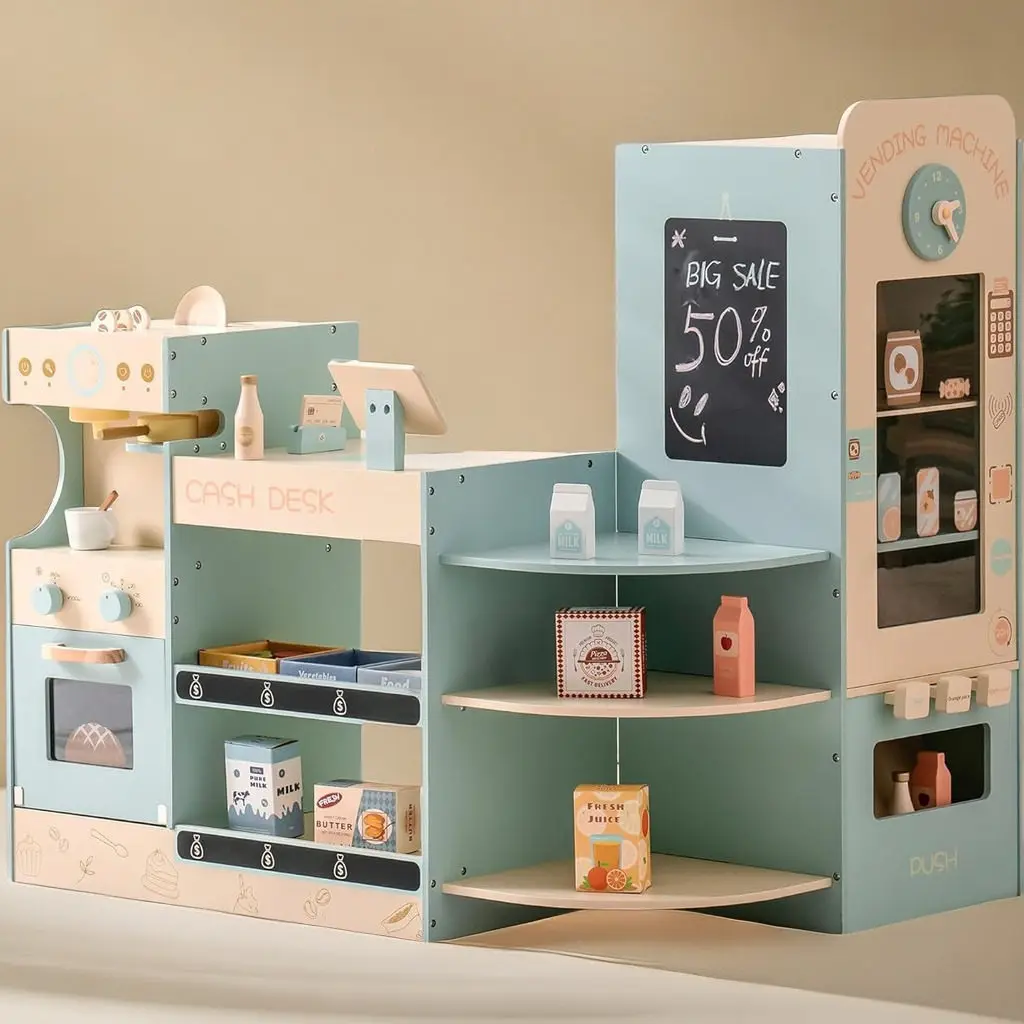 

Cash registers, toy stores, convenience stores, kiosks, supermarkets, kiosks, commissaries, playing house.