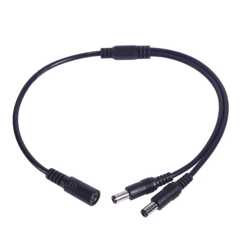 5.5x2.1mm Power Adapter Splitter Cable for LED Lighting and Digital Gadget