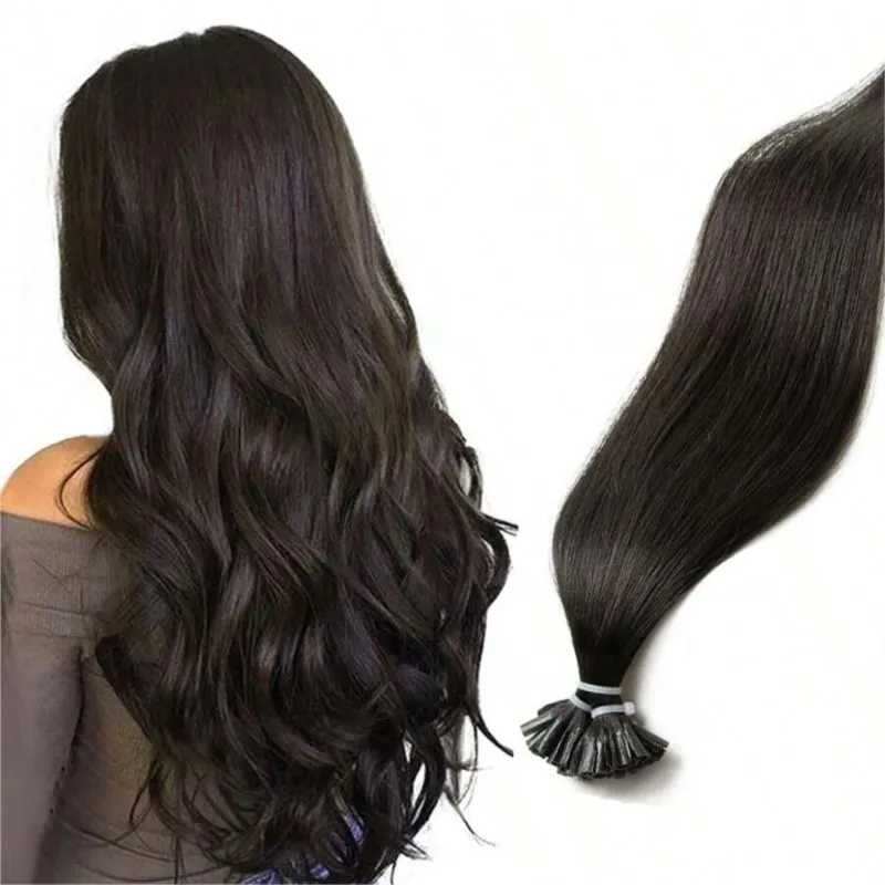 U Tip Hair Extensions Echt haar Blond Natuurlijk Echt Natial Hair Extensions 1,5 cm Keratine Haarcapsules 50 stuks 30 g 50 g 12-24 inch