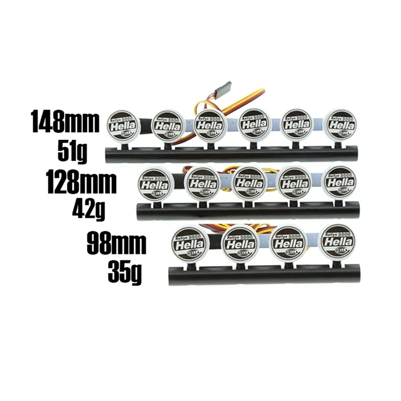 1ชิ้นบาร์ไฟหลังคา LED mobil RC สำหรับรถตีนตะขาบ1/10รถ Traxxas TRX-4 SCX10 90046 recat MST