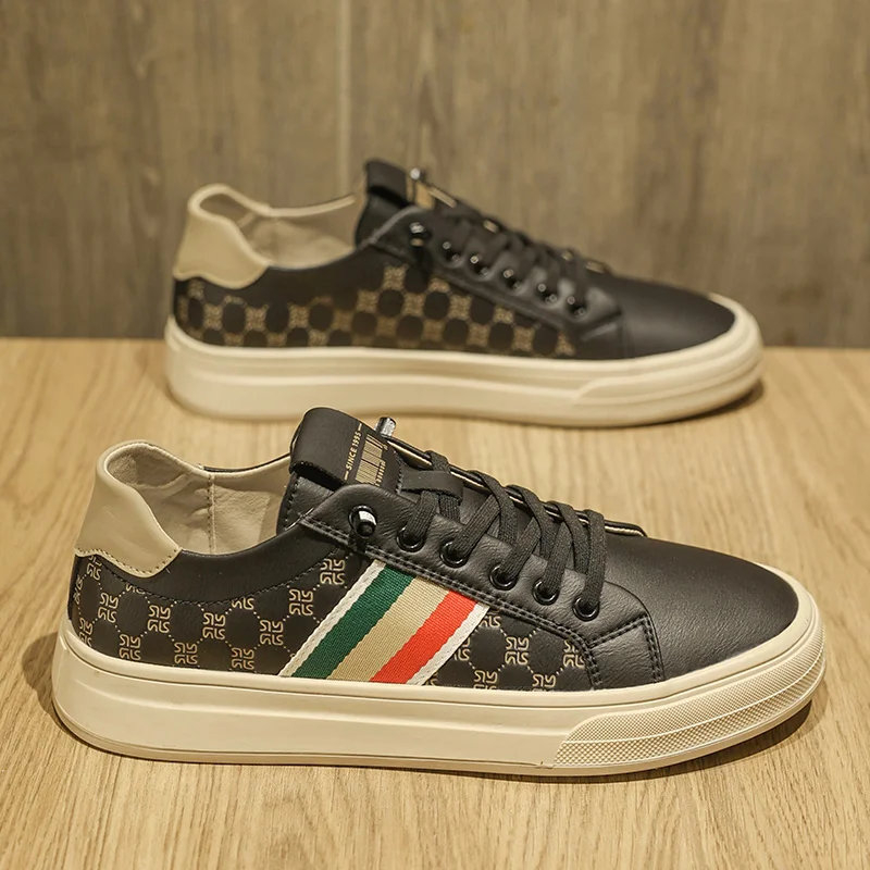 

Men's Casual Sports Shoes with Thick Sole – Multi-Functional Running Style, Lightweight Breathable Lining. Perfect for Outdoor A