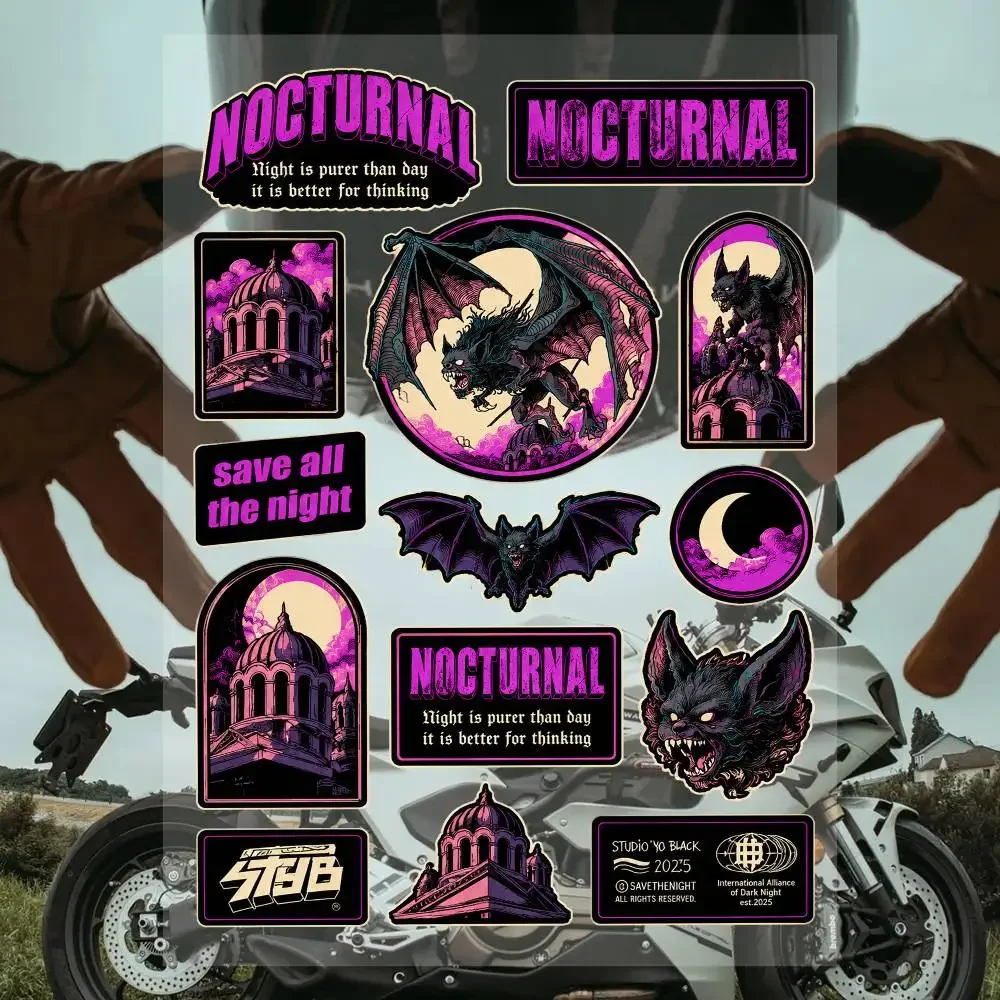 Vas-mpire Demon Anime Character Stickers Set Waterproof Vinyl Decals For Laptop Water Bottle Helmet Skateboard Notebook