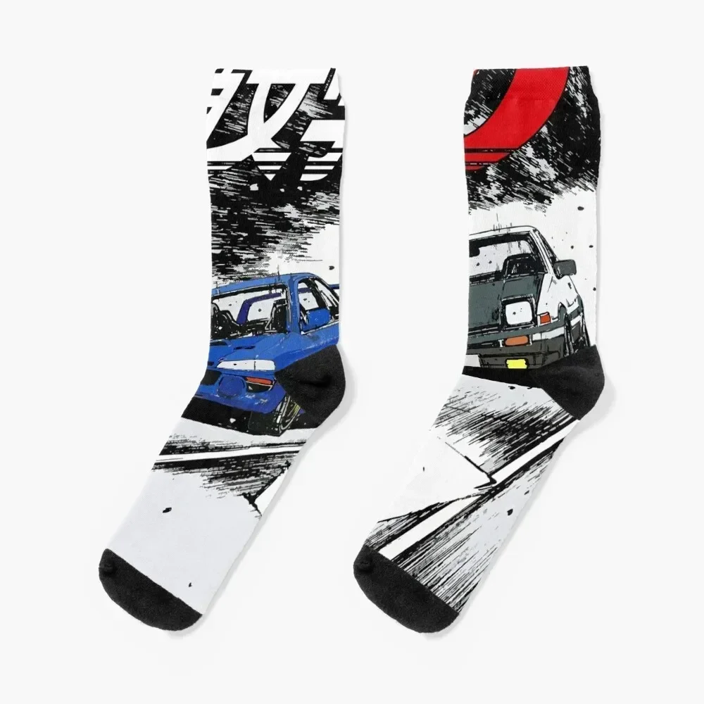 

Mountain Drift Racing Socks bright garter Running sheer Crossfit Socks For Man Women's