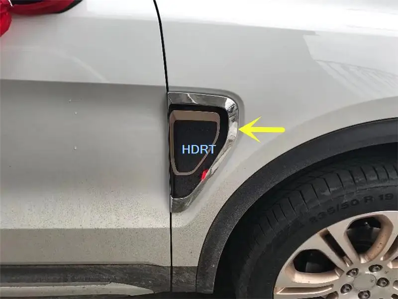 

For Geely Lynk & Co 01 2017 + Car Style Leaf Plate Side Mark Protector Decoration Cover Trim Frame Accessories Exterior Sticker