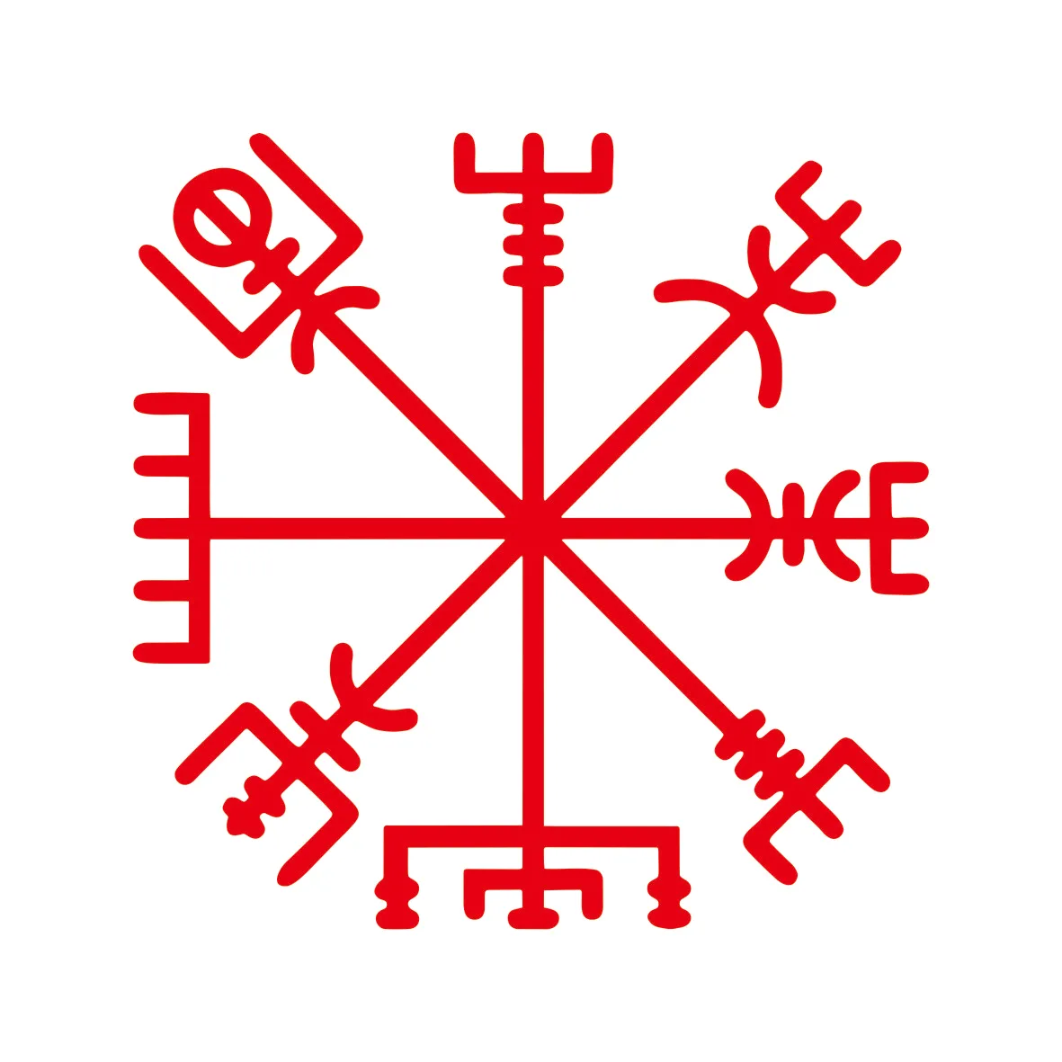 Verschillende Maten Kleuren Viking Rune Vegvisir Talisman Grappige Auto Sticker En Sticker Vinyl Auto Stickers Kiezen Maat