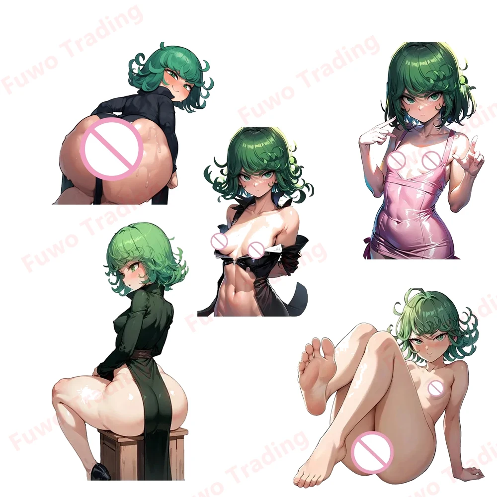 Sexy Car Sticker EARLFAMILY Cartoon Tatsumaki AI Hentai for Helmet Laptop Trunk Body Car Window Surfboar PVC Vinyl Decals