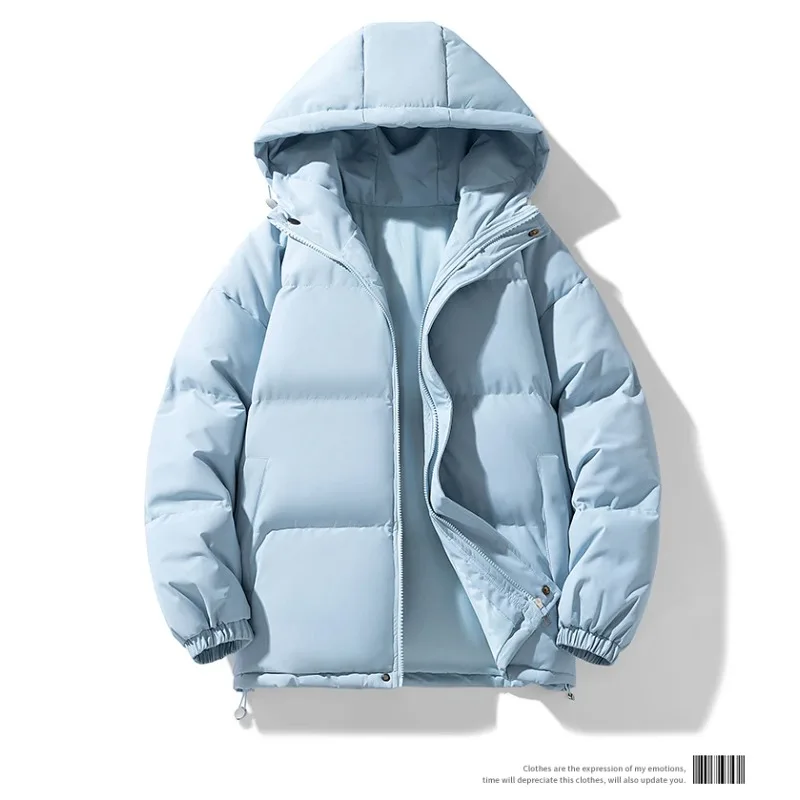 

Men Outdoor Sports Windproof Breathable Warm Cotton Clothing Winter Cycling Sports with Hat Thick Trendy Versatile Unisex Jacket