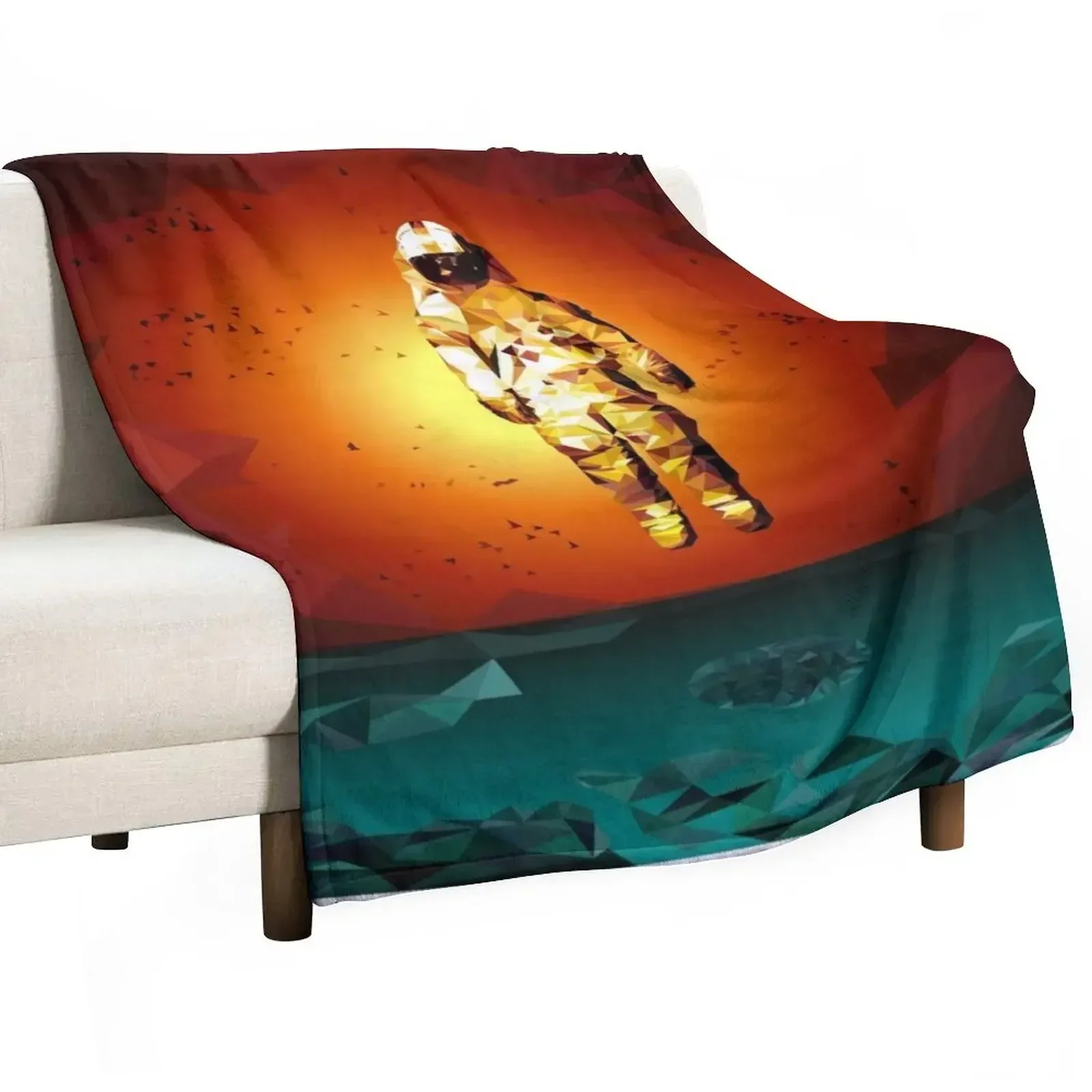 

Deja Entendu - v1 Poly Art Throw Blanket Soft Plush Plaid Sofas Shaggy Thermal Blankets