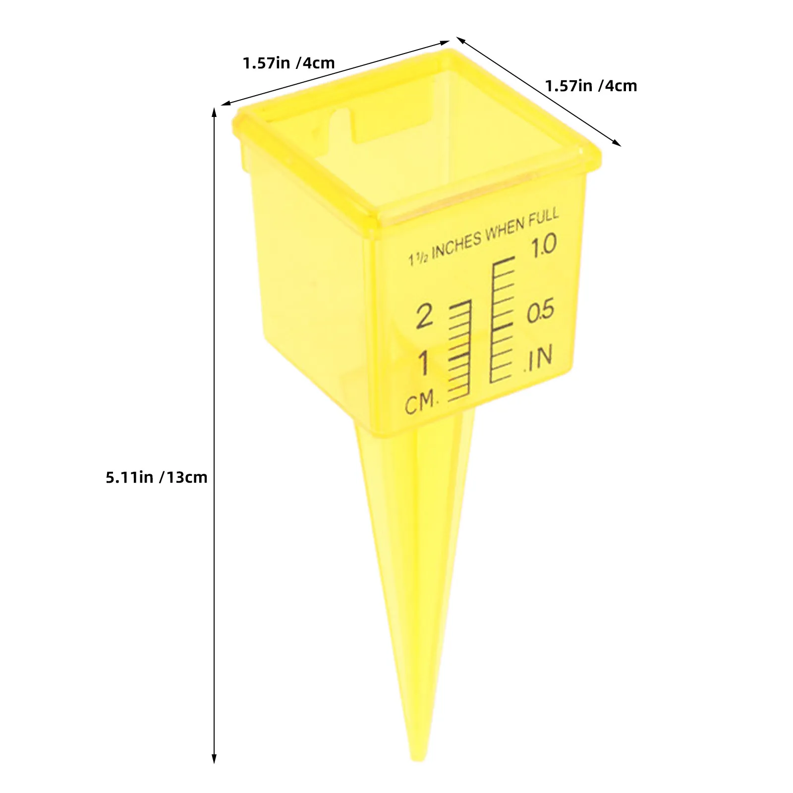 12Pcs Heavy Duty Garden Rain Gauge Accurate Tipping Bucket Design Outdoor Rain Water Measuring Tool Yard Sprinkler Gauge
