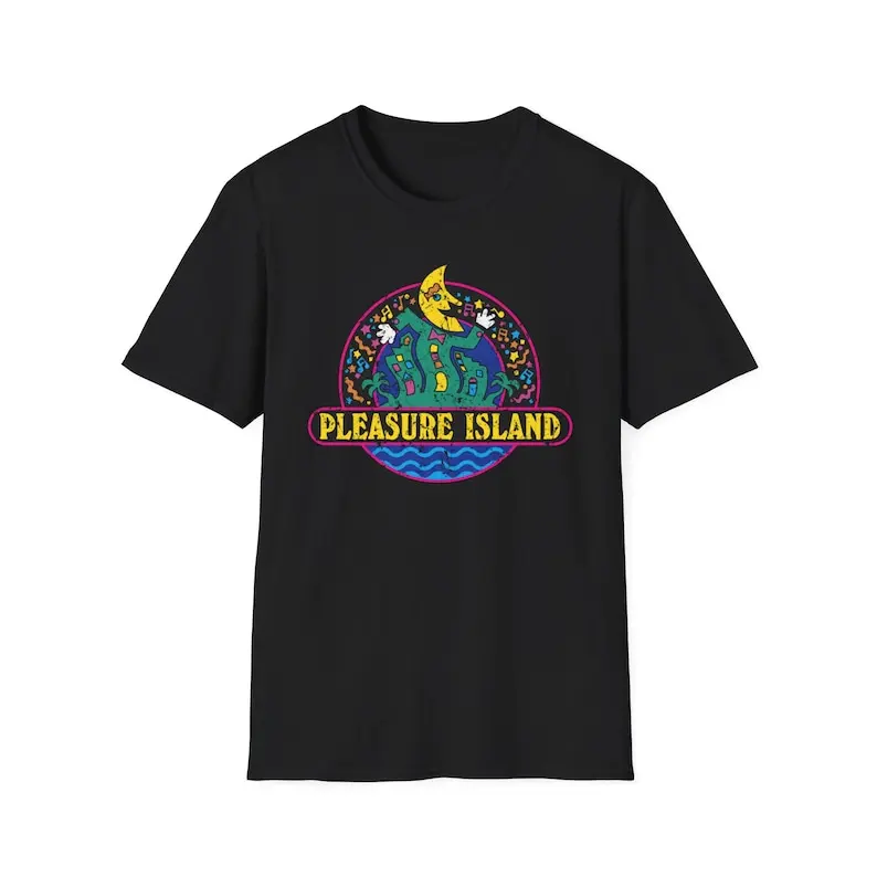 

Nostalgic Theme Park Pleasure Island Retro Graphic Distressed Unisex Softstyle T-Shirt