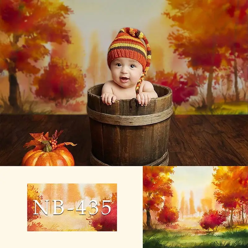 

Mocsicka Autumn Trees Backdrops Newborn Boy or Girl Bokeh Background Baby Shower Decorations Photo Photocall Background Props