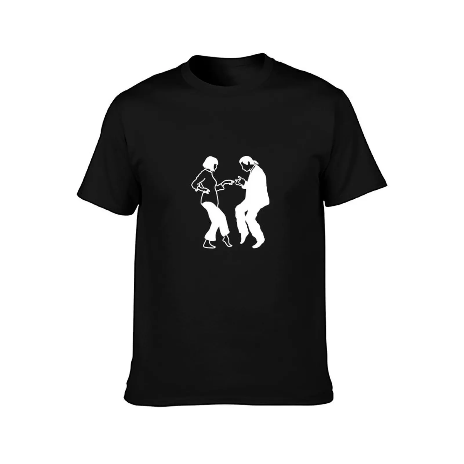 dance pulp fiction design T-Shirt Basic Solid Tee for Daily Use T-Shirt