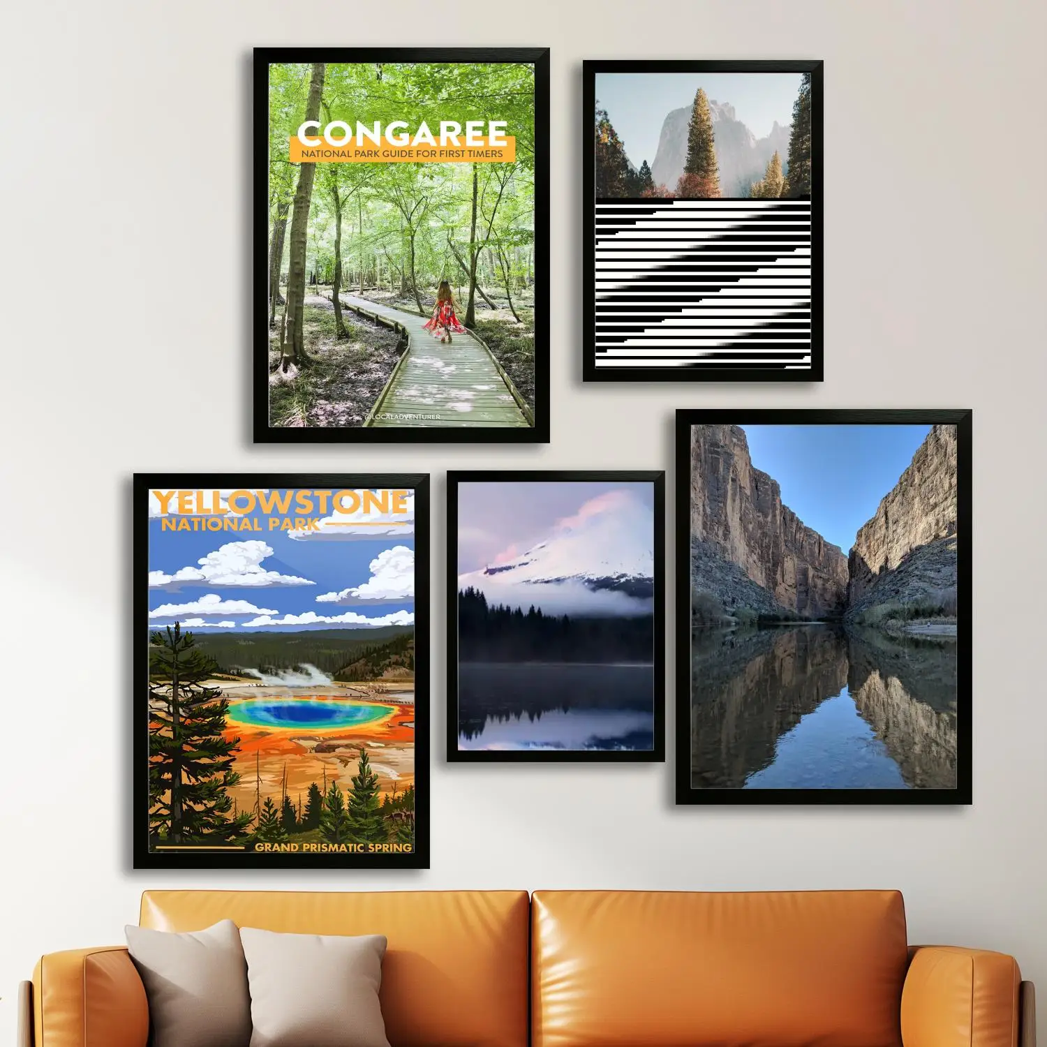 Congaree-Póster artístico en lienzo del parque nacional, impresión de imágenes artísticas de pared, carteles modernos para decoración de dormitorio familiar, pintura decorativa
