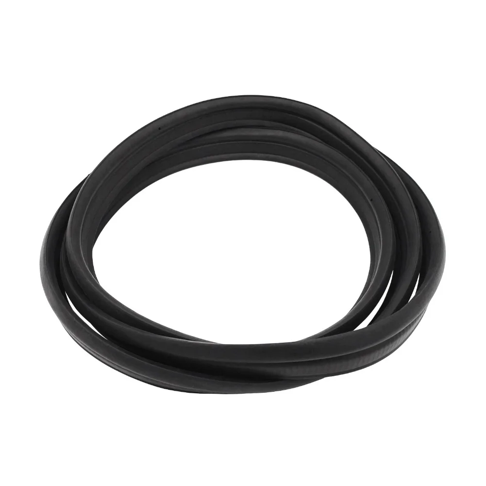 Trunk Lid Rubber Seal Tailgate Rubber Seal Black Trunk Weatherstrip Easy Installation Rubber Construction Rear Seal Maintenance