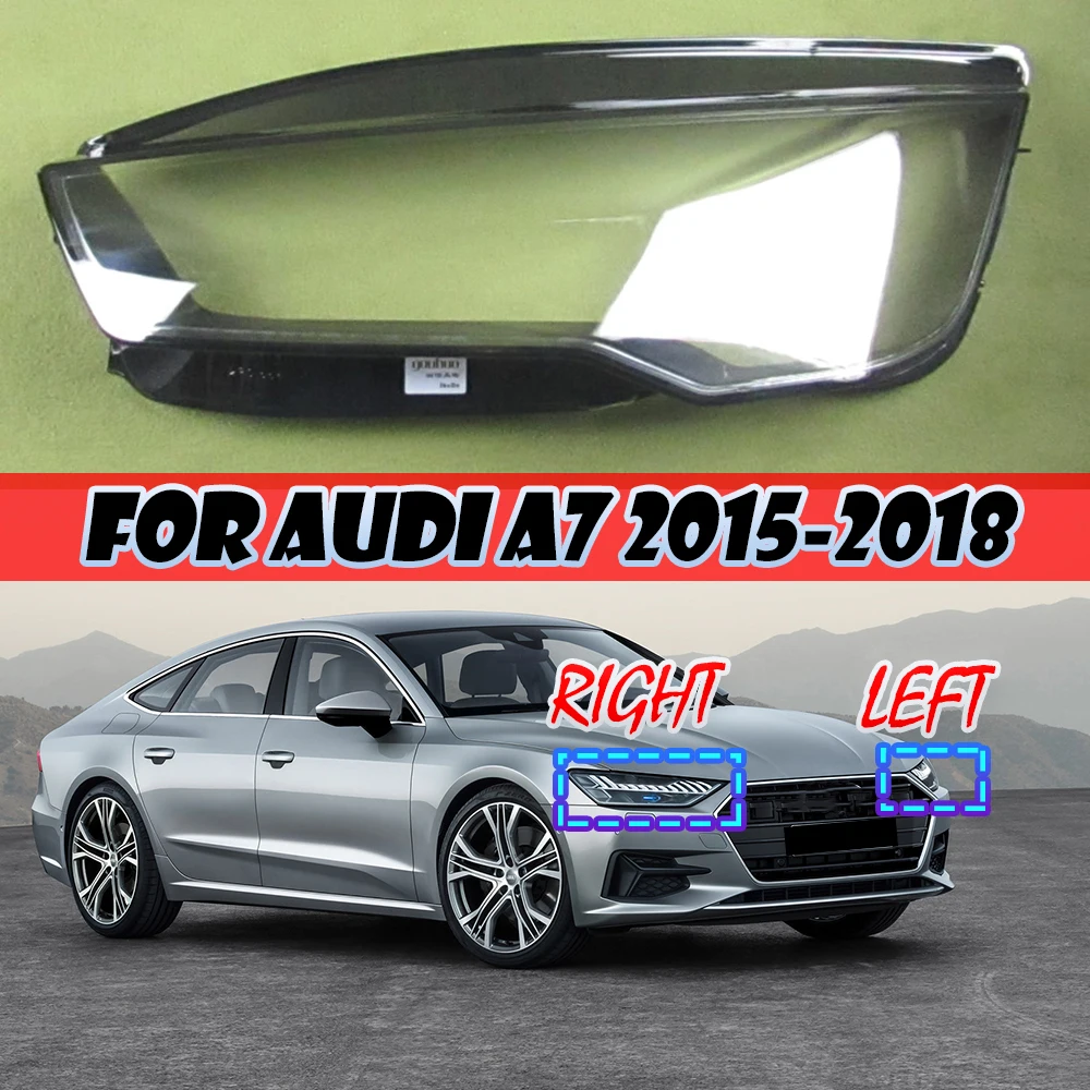 For Audi A7 2015 2016 2017 2018 Xenon Led Headlamp Transparent Cover Lampshade Lamp Shade Headlight Shell Lens Plexiglass