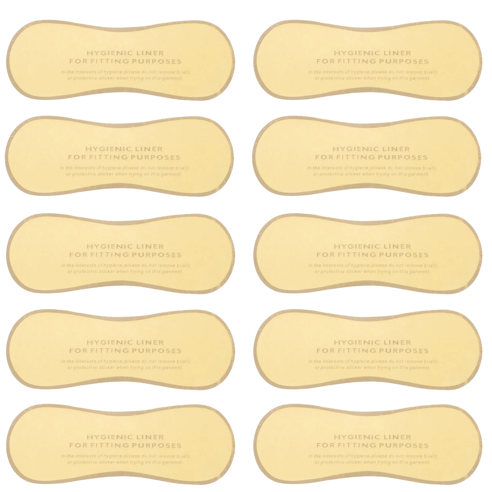 50 Pcs Hygienic Swimsuit Waterproof Stickers Underpants Protective For Lingerie Label Liners Pvc Self-adhesive Barrier