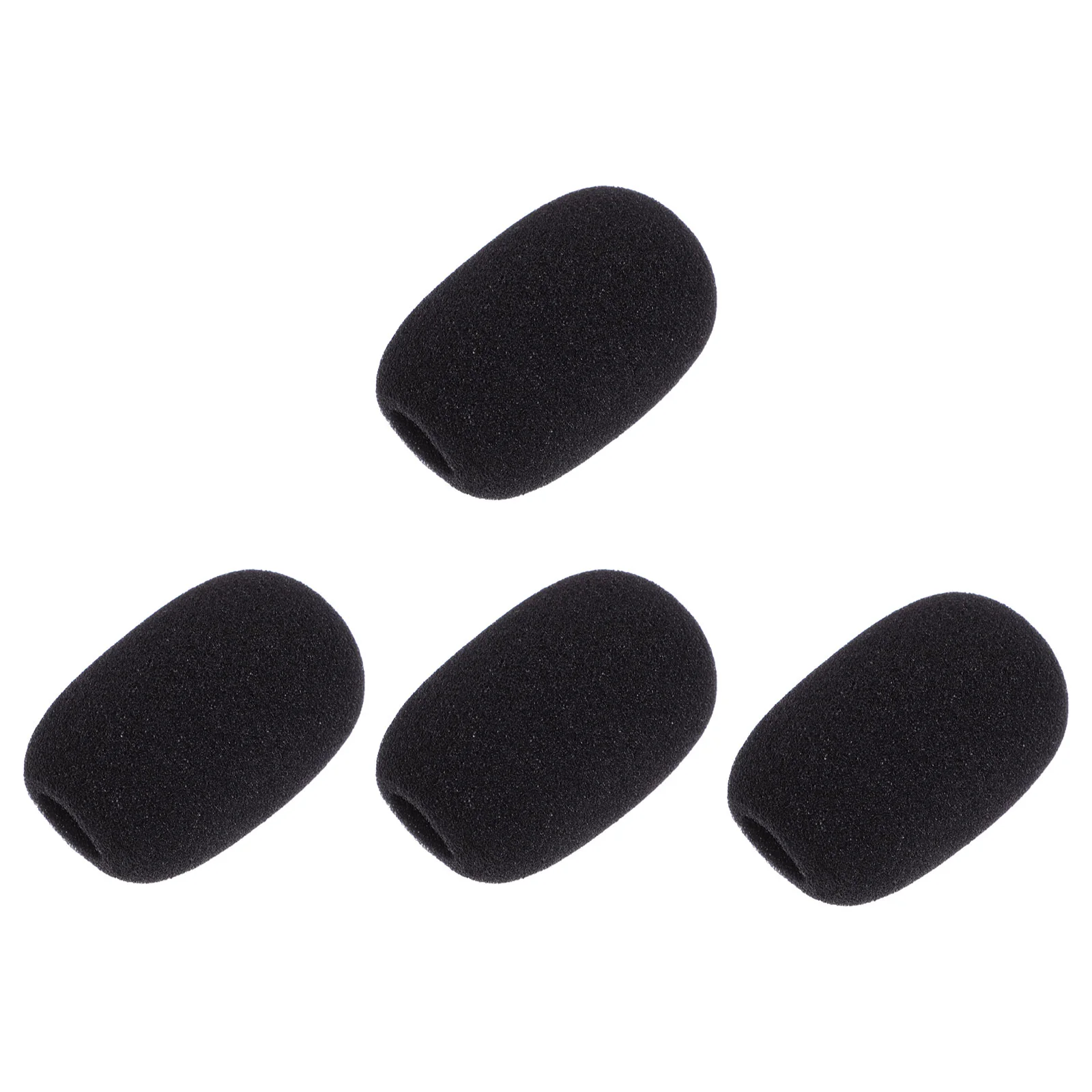 

5 Pcs Microphones Sponge Cover Windscreens for Gooseneck Covers Accessories Black
