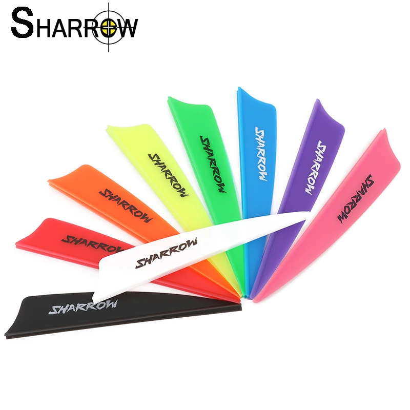 

Archery 3inch Rubber Feather Shield Vanes 50/100pcs Right Hand DIY Aluminum Carbon Arrow Shaft for Hunting Shooting Accessories