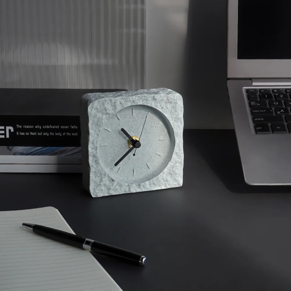 Silicone Mold For Concrete Geometric Clock Creative Design Concave and convex surface Jesmonite Square Clock Home Crafts Mold