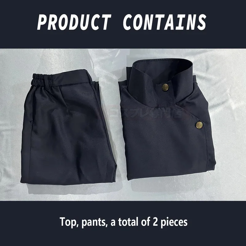 HOLOUN Jujutsu JJK Manga Anime Fushiguro Megumi Cosplay disfraz peluca chaqueta azul oscuro pantalones uniforme Rosa red sintética Halloween