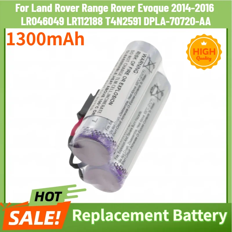 Brand New 1300mAh SOS TCU Backup Battery For Land Rover Range Rover Evoque 2014-2016 LR046049 LR112188 T4N2591 DPLA-70720-AA