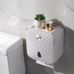 Toilet Roll Holder Waterproof Paper Towel Holder Wall Mounted Wc Roll Paper Stand Case Tube Storage Box Bathroom Accessories