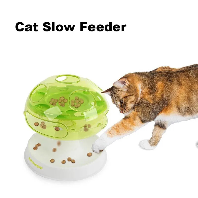 

New Cat Mushroom Fun Slow Feeder Intelligence Training Cat Self-entertainment Boring Food Hiding Leaking Toy