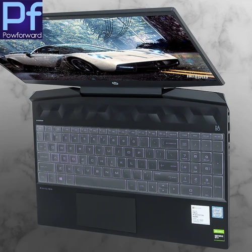 Imagen 2 del producto Protector de silicona para teclado de portátil HP Pavilion Gaming 15 15-dk2801tx 15-dk2085tx 15-dk2802tx 15-dk series 15,6 pulgadas