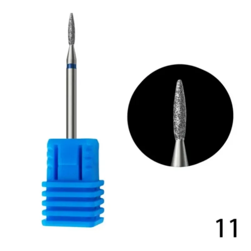 Diamond Nail Drill Bit Set, Arquivos Elétricos, Fresadora para Manicure, Bits de Cutícula, Removedor de Pele Morta, Ferramentas Acessórios, 1 Pc