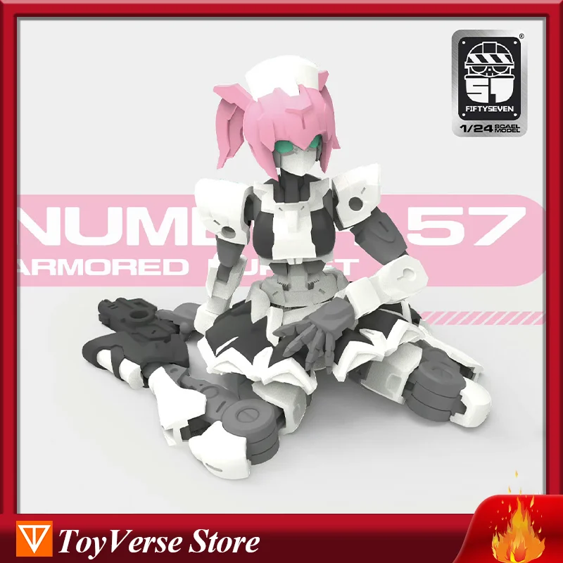 [IN STOCK] TOYVERSE x FIFTYSEVEN 1/24 Action Figures No.57 ARMORED PUPPET YUI Assembly Model Kit Toys Gifts (Two forms)