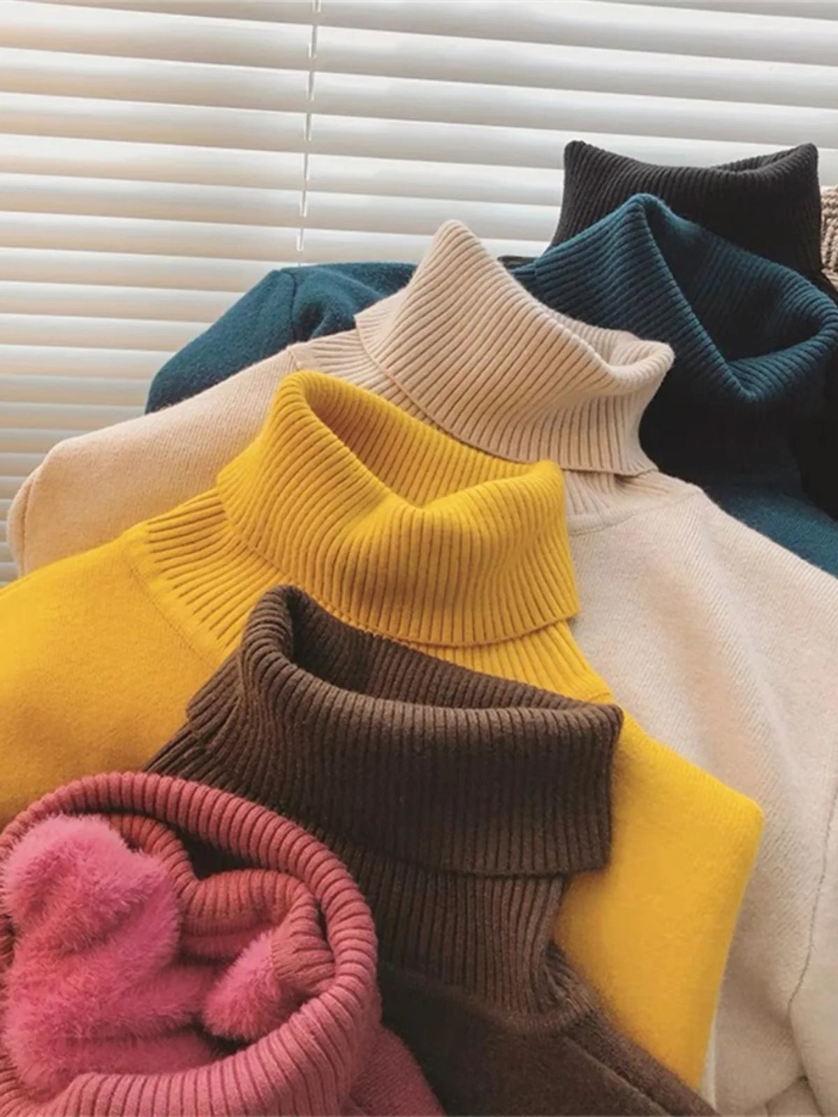 

Цельный бархатный вязаный свитер Thiened с норковым воротником и кружевным дизайном, супер теплый базовый слой, женская зимняя одежда