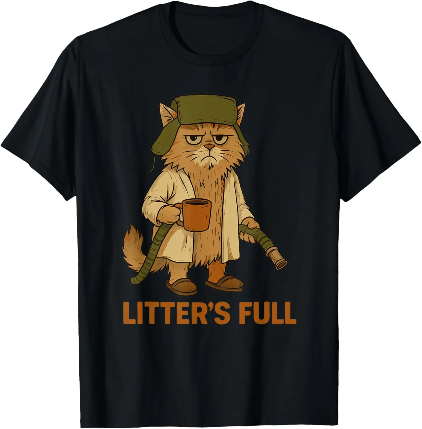 Litter’S Full Funny Cat Lovers Christmas Xmas T-Shirt Halloween Cotton Short-Sleeve Tee: Fun, Stylish, Breathable, and Casual