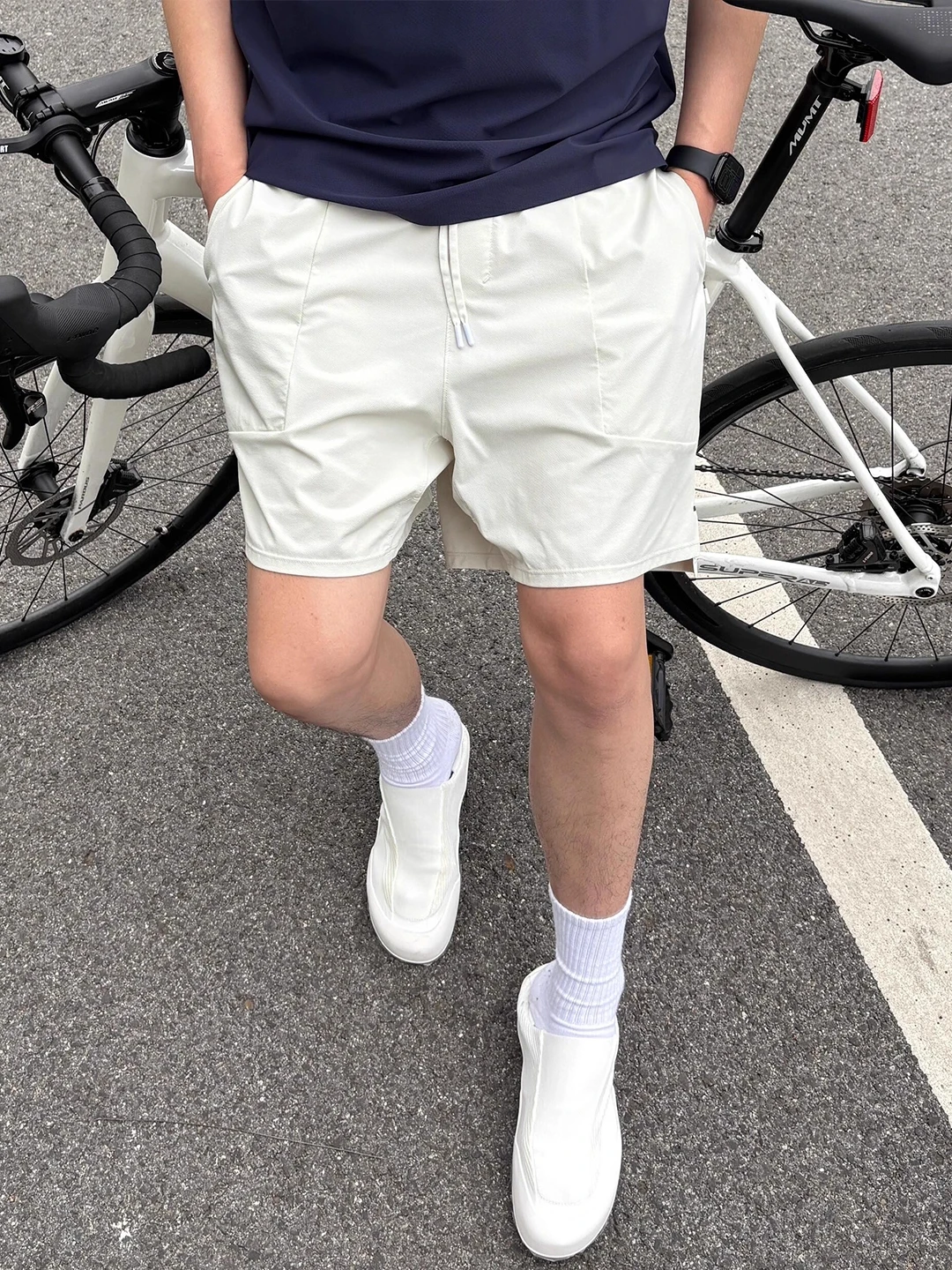 

Large Size 300 Pounds American Style Quick Dry Training Shorts Men Summer Ice Silk Cool Feeling Sports Running Pants Five-Qua...