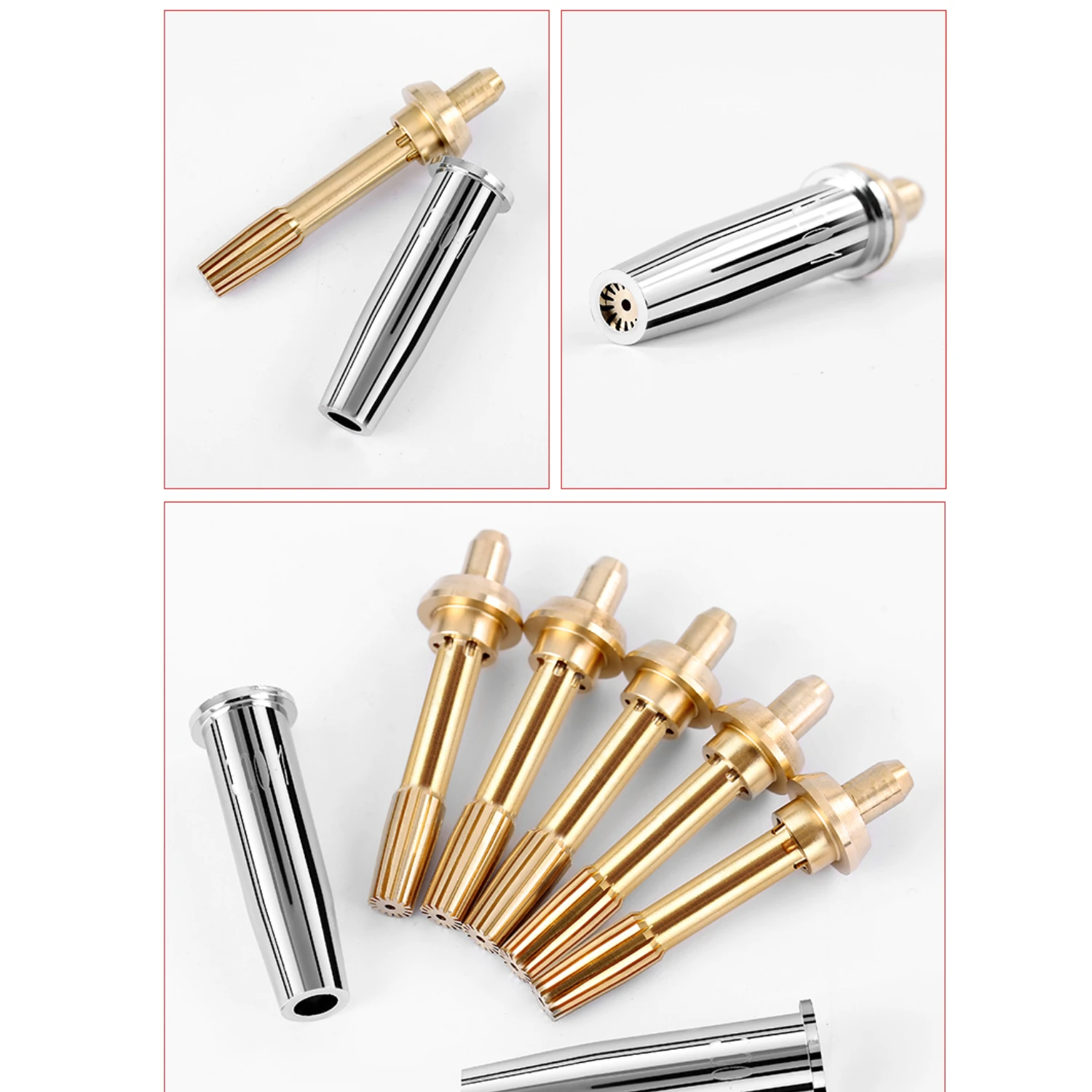 G07-30 G07-100 G07-300 G07 30 100 300 Propane LPG Oxygen Hand Hold Flame Gas Cutting Torch Nozzle Tip 5 Pieces