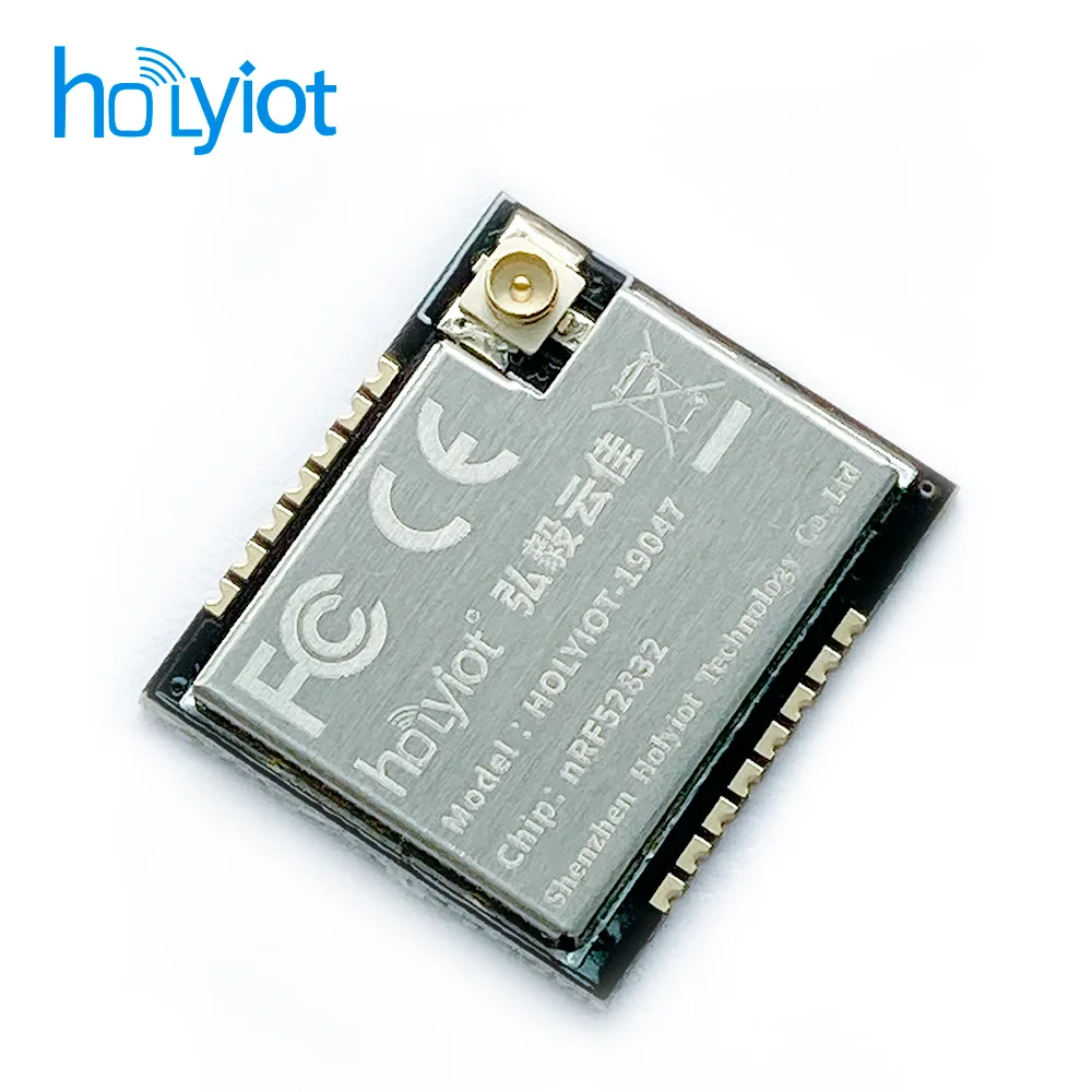 Holyiot nRF52832 PA módulo Bluetooth Placa de desarrollo de baja energía nRF52 DK Antena de larga distancia IPX