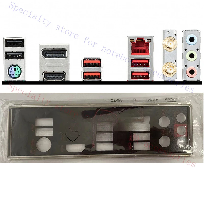 A+  Suitable for MSI B450I Gaming Plus AC MAX WIFI Motherboard IO Protection Backplate