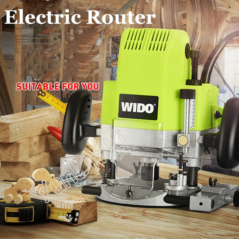 Woodworking Engraving Machine Electric Router 1850W Trimmer Slot Machine Milling Machine Multi-use Wood Hole Opening