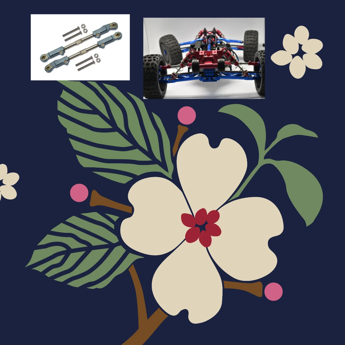 

GPM Алюминий + Нержавеющая сталь Задний верхний рычаг Рулевая тяга для ARRMA 1/8 4Wd Talion 6S