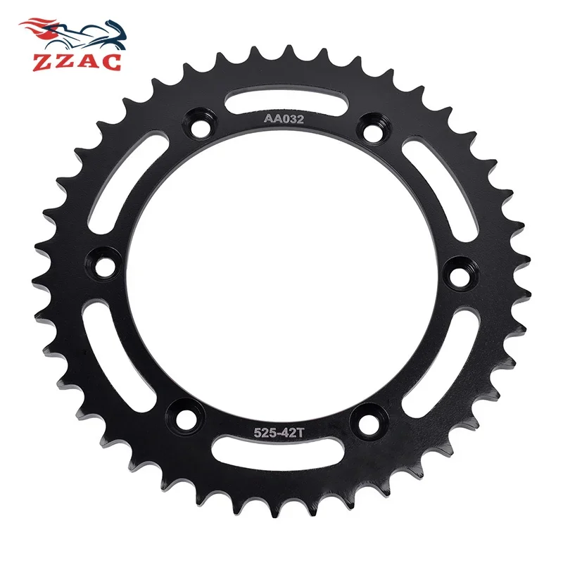 525 42T 20CrMnTi Motorcycle Rear Sprocket Sprocket For Suzuki DR650 SE DR650SE DR 650 1996-2022 XF650 Freewind 650 1997-2002