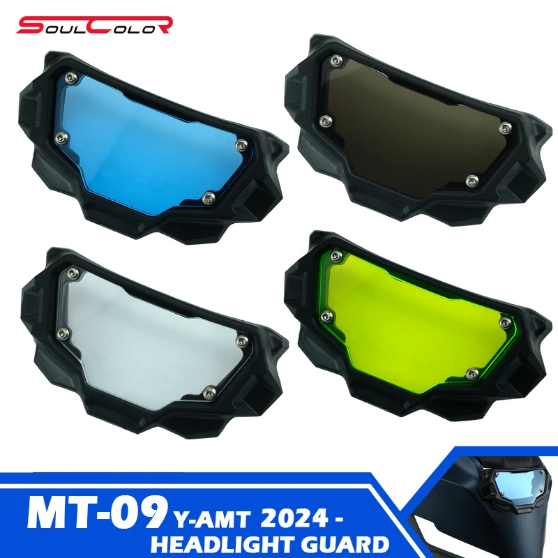 

Защитная крышка для фар мотоцикла, защитная крышка, крышка передней лампы, подходит для YAMAHA MT-09 2024 2025 MT09 Y-AMT 24 25