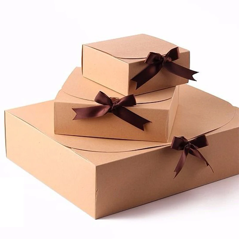 10PCS Multi-Size Paper Gift Boxes for Celebrations